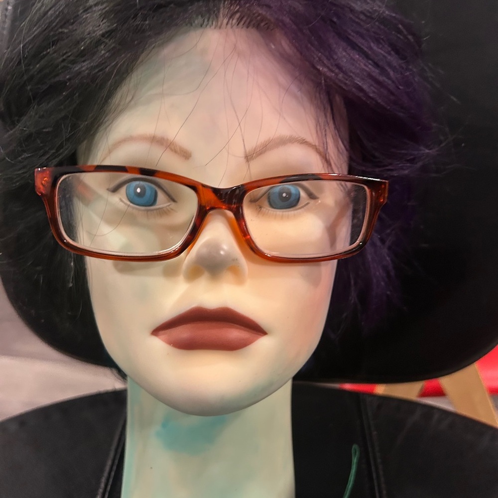 Tortoise Shell Rectangle Reading 2.75 Glasses - image 3